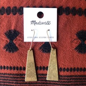 Madewell Petaldrop Gold Ox earrings